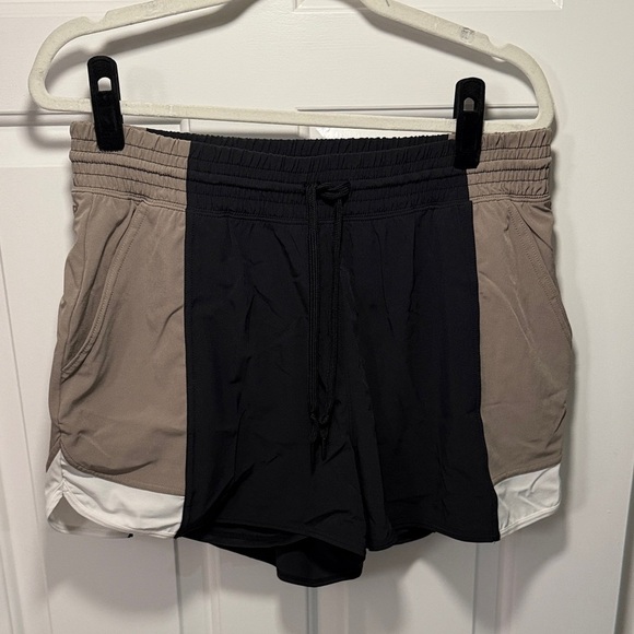 2/$20 Women's Athletic Shorts YPB - Black and Tan - Picture 1 of 4